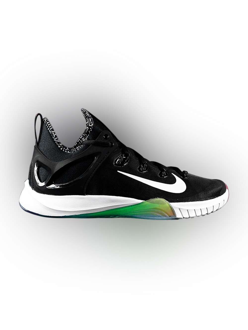 Nike Men’s Black Basketball Shoes with White Swoosh Size 11.5